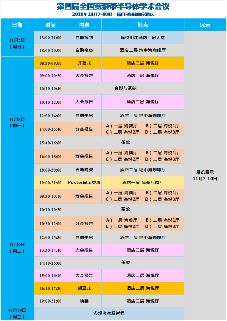 最新日程图